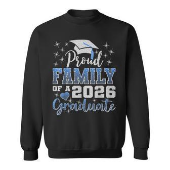 Super Proud Family Of 2026 Graduate Senior Graduation Family Sweatshirt - Thegiftio UK