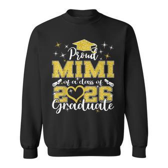 Super Proud Mimi Of 2026 Graduate Senior Graduation Family Sweatshirt - Thegiftio UK