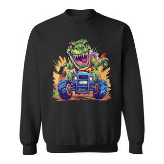 T-Rex Dinosaure Monstre Truck Cadeau Garçons Enfants Adultes Sweater e - Cadeauxyz