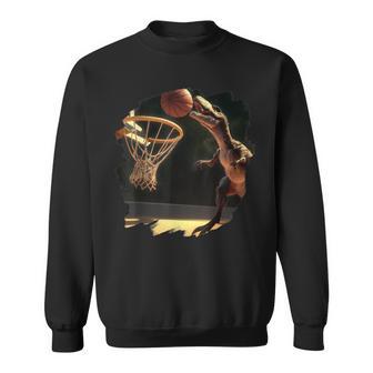 T Rex Dinosaurio Jugando Baloncesto Divertido Dinosaurio Baloncesto Camisa de entrenamiento - Regaloses