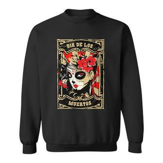 Tag Der Totenugarkullkelettintage Dia Muertos Mexico Sweatshirt - Seseable