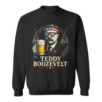 Teddy Boozevelt 4Th July President 26 Independence Day Sweatshirt - Thegiftio UK