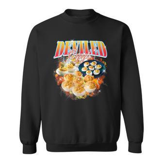 Thanksgiving Deviled Eggs Bootleg 90'S Rap Rock Vintage Sweatshirt - Monsterry