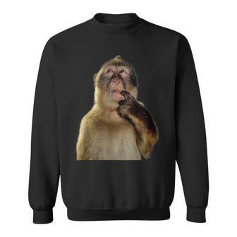 Thinking Monkey Meme スウェットシャツ - Kawaiitshirt