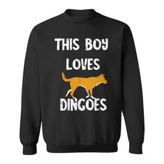 This Boy Loves Dingoes 野生動物 オーストラリアン ディンゴ犬 スウェットシャツ - Kawaiitshirt