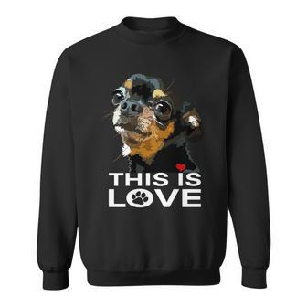 This Is Love And Tan チワワ犬 長袖tシャツ スウェットシャツ - Kawaiitshirt