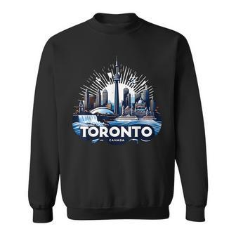 Toronto Canada City Landmarks Souvenir Canadian Proud Sweatshirt - Thegiftio UK