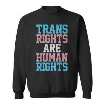 Trans Rights Are Human Rights Lgbtq トランスジェンダー フラッグ プライド スウェットシャツ - Kawaiitshirt
