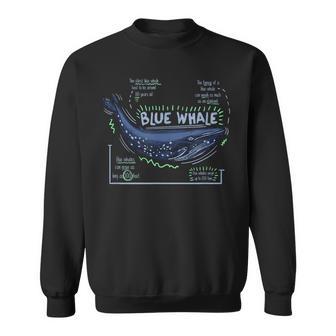 Trendy Blue Whale Facts スウェットシャツ - Kawaiitshirt