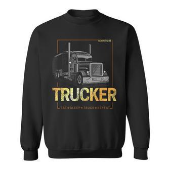 Trucker Born To Be Camionero Diseñointage Camisa de entrenamiento - Regaloses