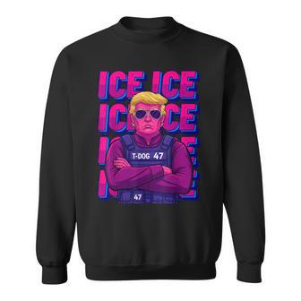 Trump Ice Agent De Inmigración De Hielo Para Hombre Camisa de entrenamiento - Regaloses