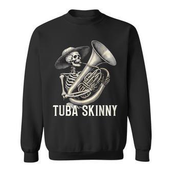 Tuba Skinny Skeleton Jazz Band Vintage Music Graphic Sweatshirt - Thegiftio UK