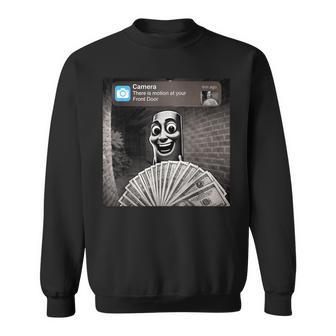 Tung Tung Tung Sahur Motion At Your Front Door Italian Meme Sweatshirt | Mazezy