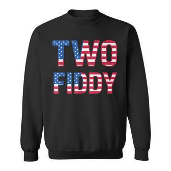 Two Fiddy July 4Th Of July-Anniversary 2 Fiddy Sweatshirt - Thegiftio UK