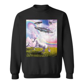 Ufo 誘拐ユニコーン スウェットシャツ - Kawaiitshirt