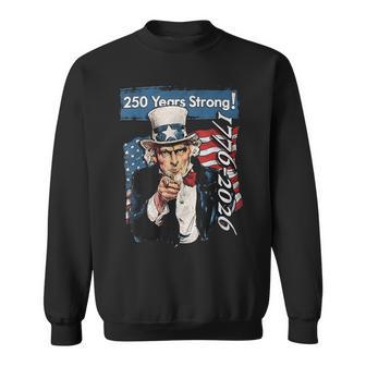 Uncle Sam 4Th Of July 250Th Anniversary 250 Years Sweatshirt - Thegiftio UK