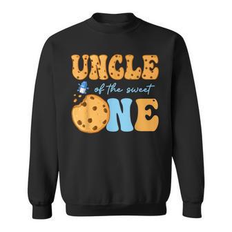 Uncle Of The Sweet One Cookies And Milk Birthday Party Sweatshirt - Thegiftio UK