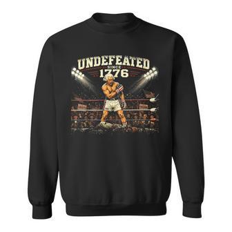 Undefeated Since 1776 4Th Of July Ko Boxing Vintage Sweatshirt - Monsterry UK
