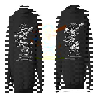 Unique Goat & Baseball Enthusiast Sports Sweatshirt - Thegiftio