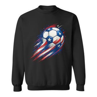 Usa Flag Soccer Kids Boys Sweatshirt - Thegiftio UK