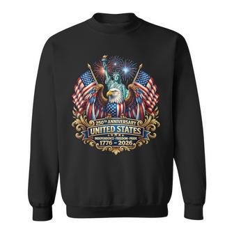 Usa Independence 250Th Anniversary 1776 2026 Patriotic Eagle Sweatshirt | Mazezy