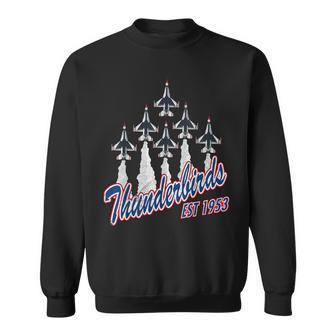 Usaf Thunderbirds F-16 Fighter Jet Air Show Aviation Veteran Sweatshirt - Thegiftio UK