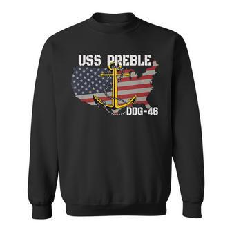 Uss Preble Ddg-46 Destroyer Veterans Day Father Grandpa Dad Sweatshirt - Thegiftio UK