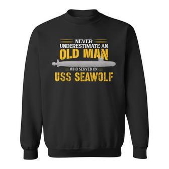 Ussシーウルフssn-21サブマリン 長袖tシャツ スウェットシャツ - Kawaiitshirt