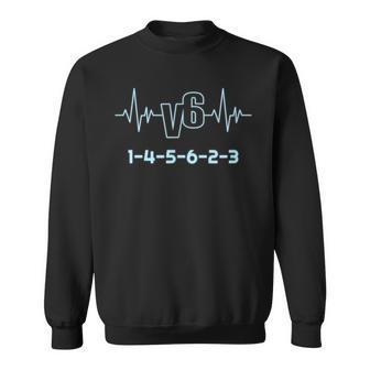 V6 ハートビートデザイン 6シリンダーカーファン用 スウェットシャツ - Kawaiitshirt