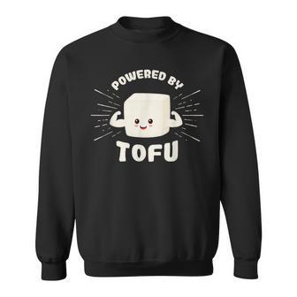 Veggie Powered By Tofueggie Geschenkidee Gemüse Pflanzennahrung Sweatshirt - Seseable