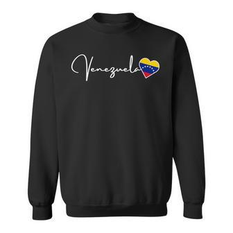 Venezuela Heart Flag Pride Heritage Venezuela Sweatshirt - Monsterry