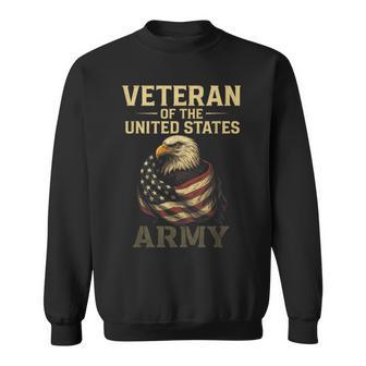 Veteran Of The United States Army Patriotic Eagle Sweatshirt - Thegiftio