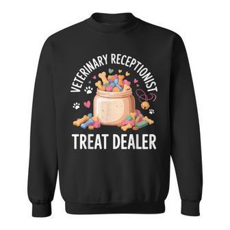 Veterinary Receptionist Reception Animal Clinic Treat Dealer Sweatshirt - Thegiftio UK