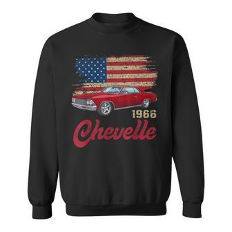 Vintage 1966 Chevelle 66 Classic American Muscle Car Hot Rod Sweatshirt - Thegiftio UK
