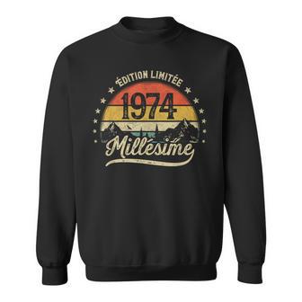 Vintage 1974 Millésime Cadeau Homme 52 Ans Anniversaire Sweater e - Cadeauxyz