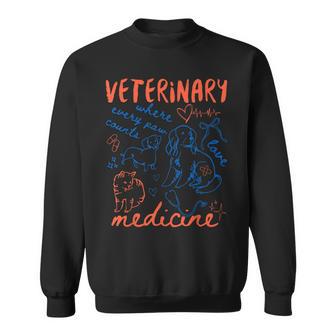 Vintage 90S Veterinary Medicine Vet Tech Vet Med Graduate Sweatshirt - Thegiftio UK