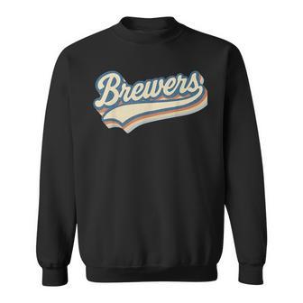 Vintage Graphic Brewers Last Name Lover Throwback Retro Sweatshirt - Monsterry