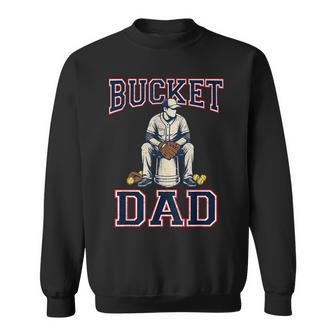 Vintage Bucket Dad Softball Coach Father's Day Sweatshirt - Monsterry