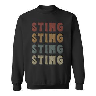Vintage Cool Sting First Name Love Heart Sting Sweatshirt - Thegiftio UK