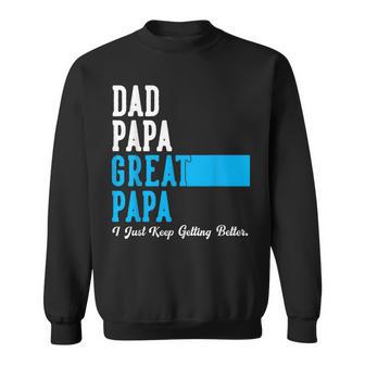 Vintage Dad Papa Great Papa Father's Day Birthday Sweatshirt - Thegiftio UK