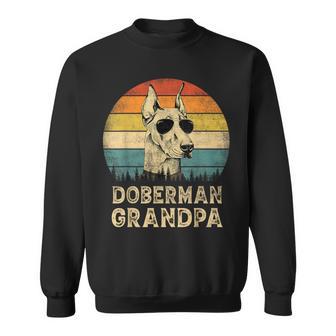Vintage Doberman Grandpa Dog Lovers Father's Day Sweatshirt - Thegiftio