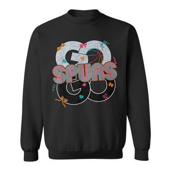 Vintage Go Spurs Go-Retro Fiesta Cheering Fan Team Spirit Sweatshirt | Mazezy