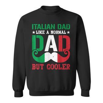 Vintage Italian Dad Italy Flag For Father's Day Sweatshirt - Thegiftio UK