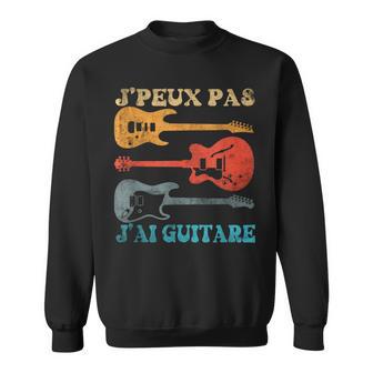 Vintage J'peux Pas J'ai Guitare Pour Musicien Ou Guitariste Sweater e - Cadeauxyz