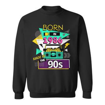 Vintage Né En 1986 Fabriqué Dans Les Années 90 Anniversaire Des Années 80 Et 90 Sweater e - Cadeauxyz