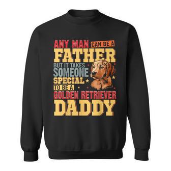 Vintage Special Golden Retriever Daddy Fathers Day Dog Lover Sweatshirt - Thegiftio UK