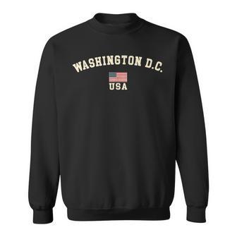 Vintage Washington Dc Usa Bandera Americana Recuerdo Retro Camisa de entrenamiento - Regaloses
