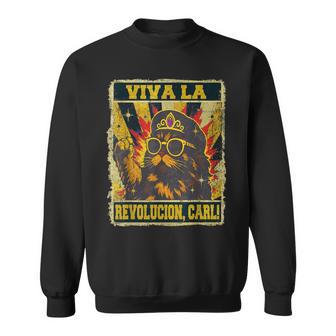 Viva La Revolucion Carl Cat Lover Sweatshirt - Thegiftio UK