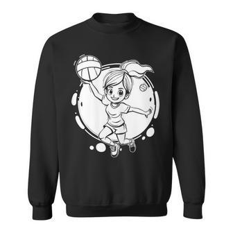 Voleibol Chica Dibujos Animadosoleibolista Para Niñas Camisa de entrenamiento - Regaloses