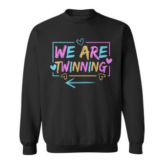 We're Twinning With My Bestie Twin Day Spirit Week Sweatshirt - Thegiftio UK